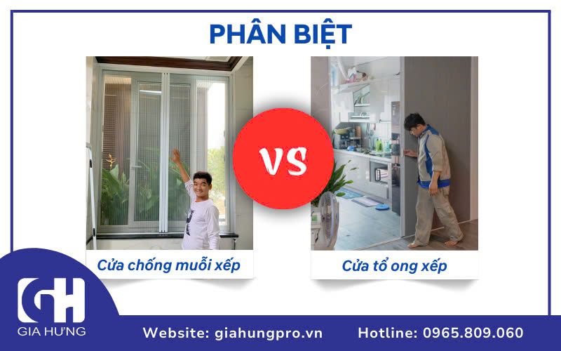 Phân Biệt Cửa Chống Muỗi Xếp Và Cửa Tổ Ong Xếp Phân Biệt Cửa Chống Muỗi Xếp Và Cửa Tổ Ong Xếp